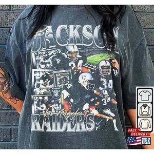 Bo Jackson Sport Shirt Tshirt 90S Tour 2023 Ticket Album  Classic